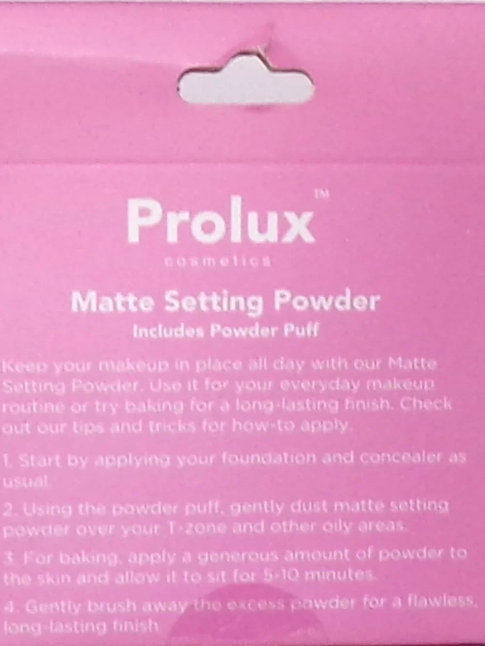 PROLUX Cosmetics MATTE Setting Powder With Puff ~ Translucent (Set of 2)